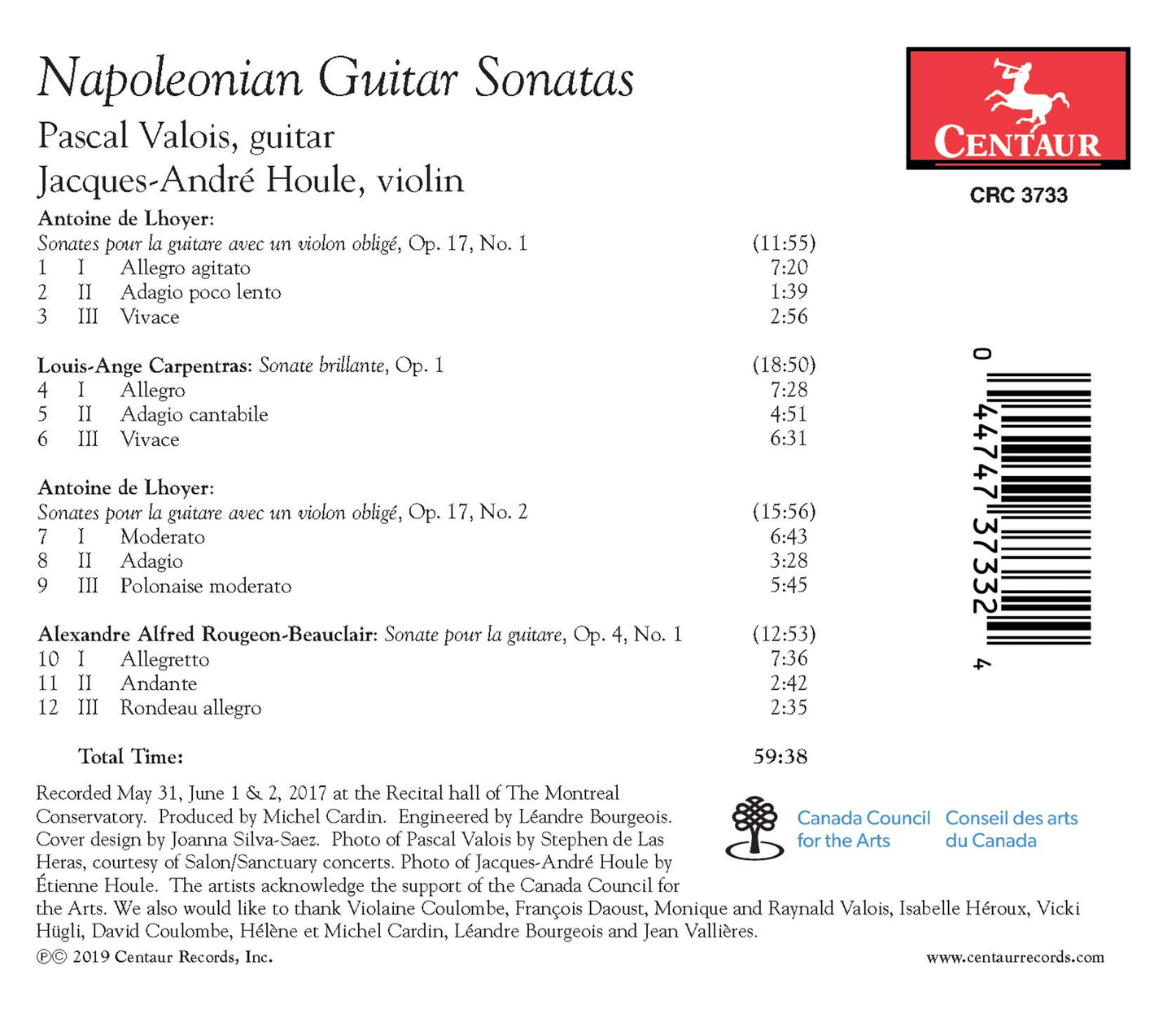 Napoleonian Guitar Sonatas