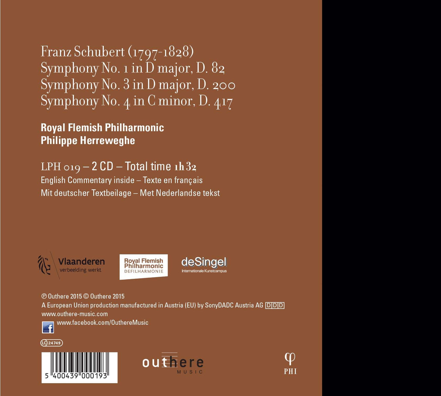 Schubert: Symphonies Nos. 1, 3 & 4
