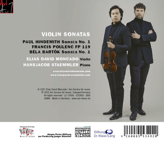 Bartok, Hindemith & Poulenc: Violin Sonatas