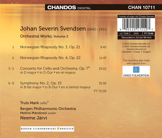 Svendsen: Orchestral Works, Vol. 2