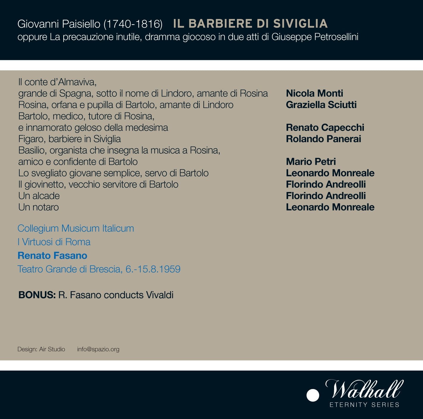 Paisiello: Il barbiere di Siviglia
