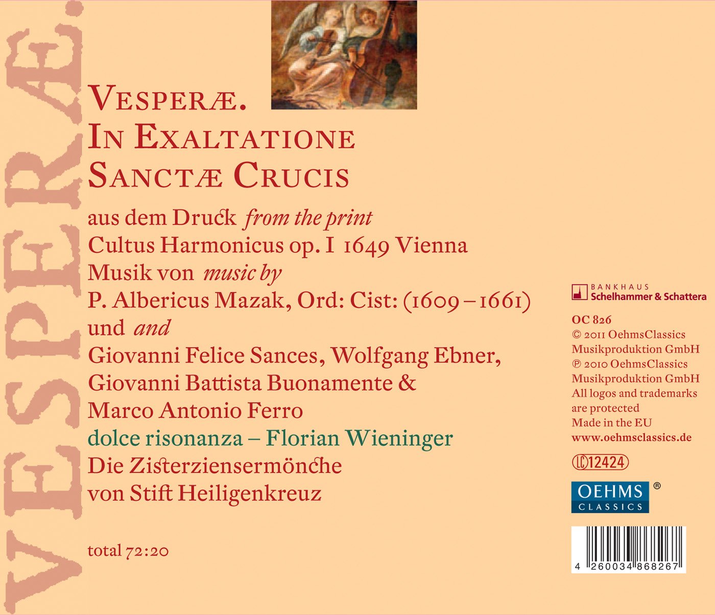 Vesperae: Baroque Vespers at Stift Heiligenkreuz