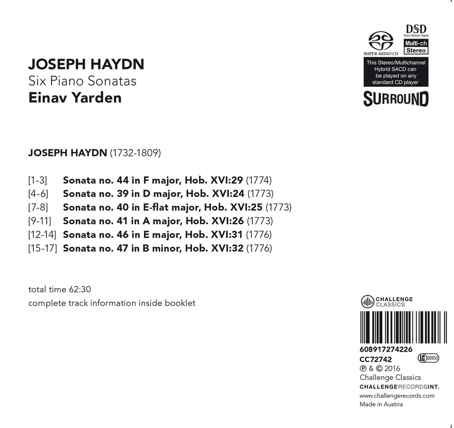 Haydn: 6 Piano Sonatas