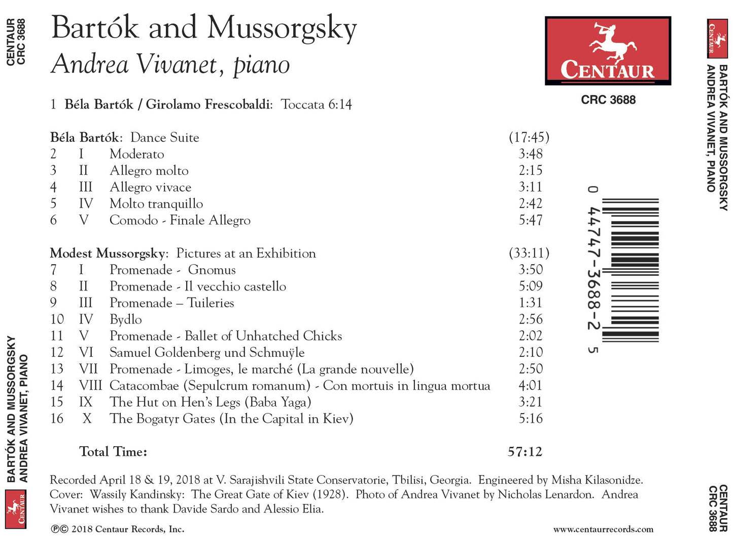 Bartók and Mussorgsky