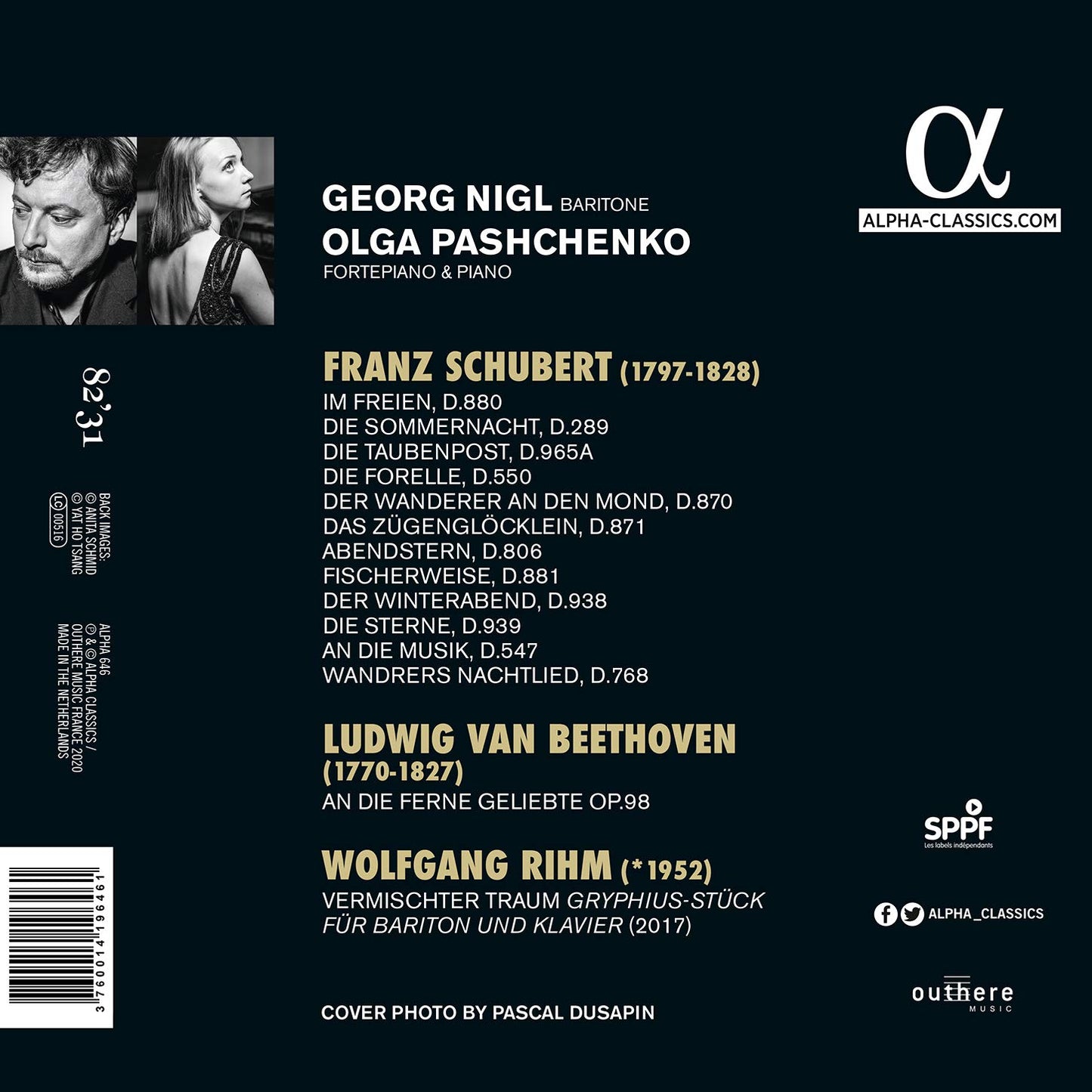 Vanitas - Schubert, Beethoven & Rihm