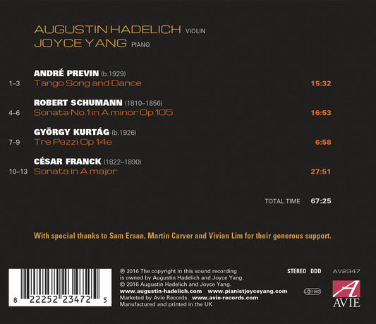 Franck - Kurtág - SPrevin - chumann