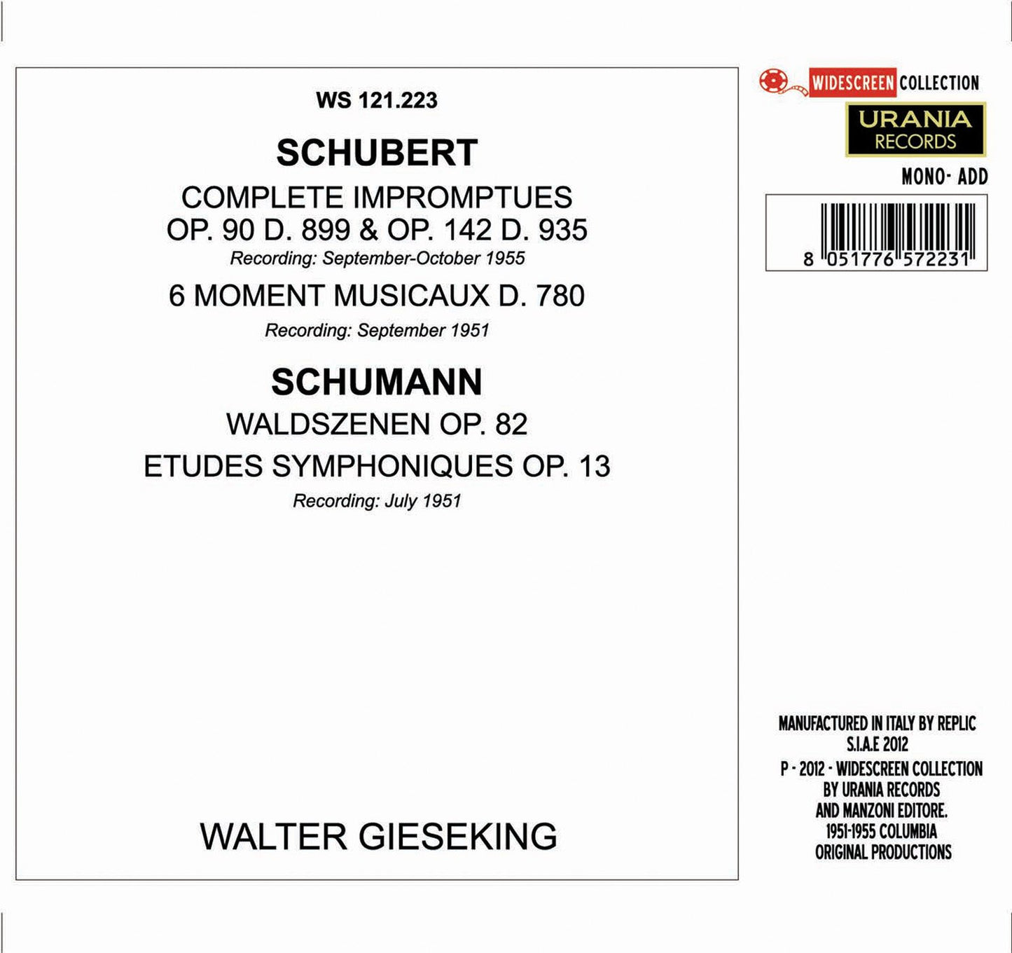 Schubert & Schumann: Piano Works
