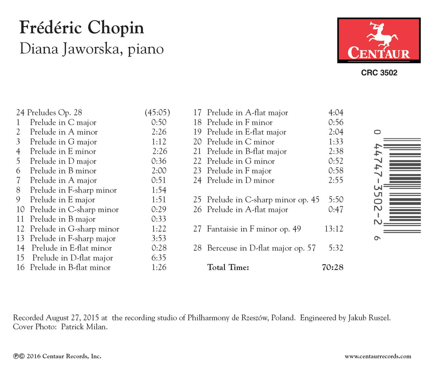 Chopin: Preludes, Op. 28