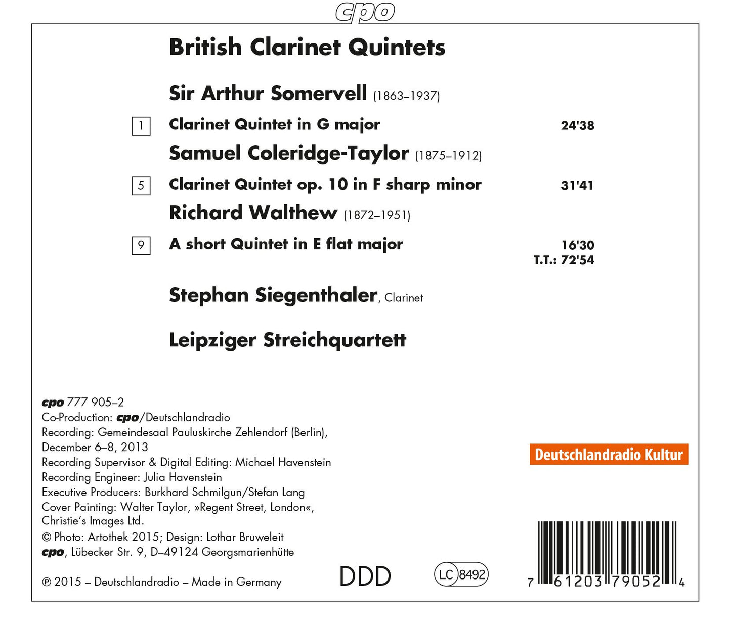British Clarinet Quintets