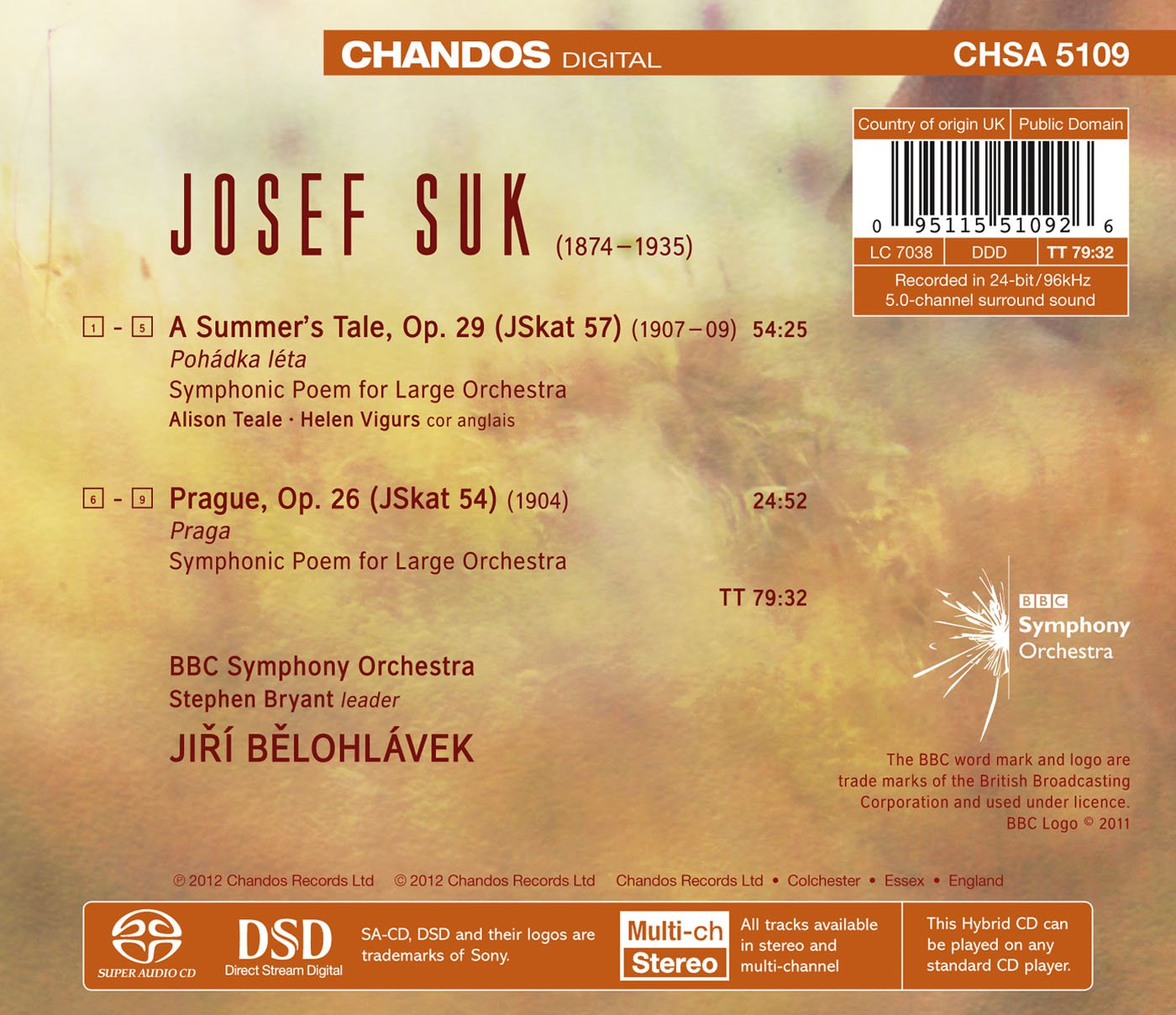 Suk: Prague - A Summer's Tale