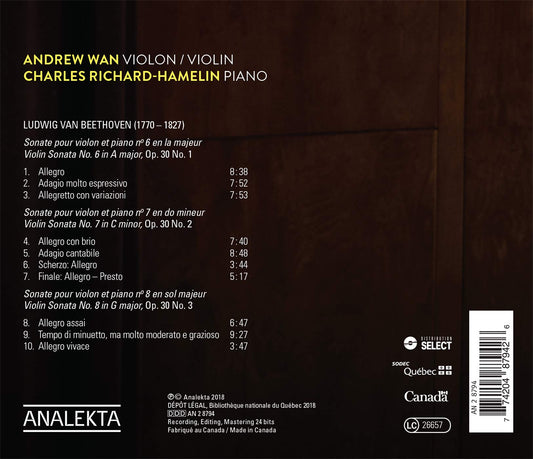 VIOLIN SONATAS NOS. 6, 7 & 8