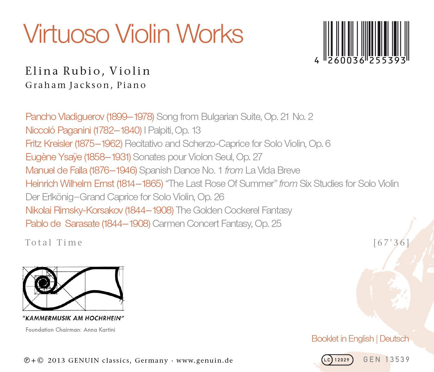 Virtuoso Violin Works
