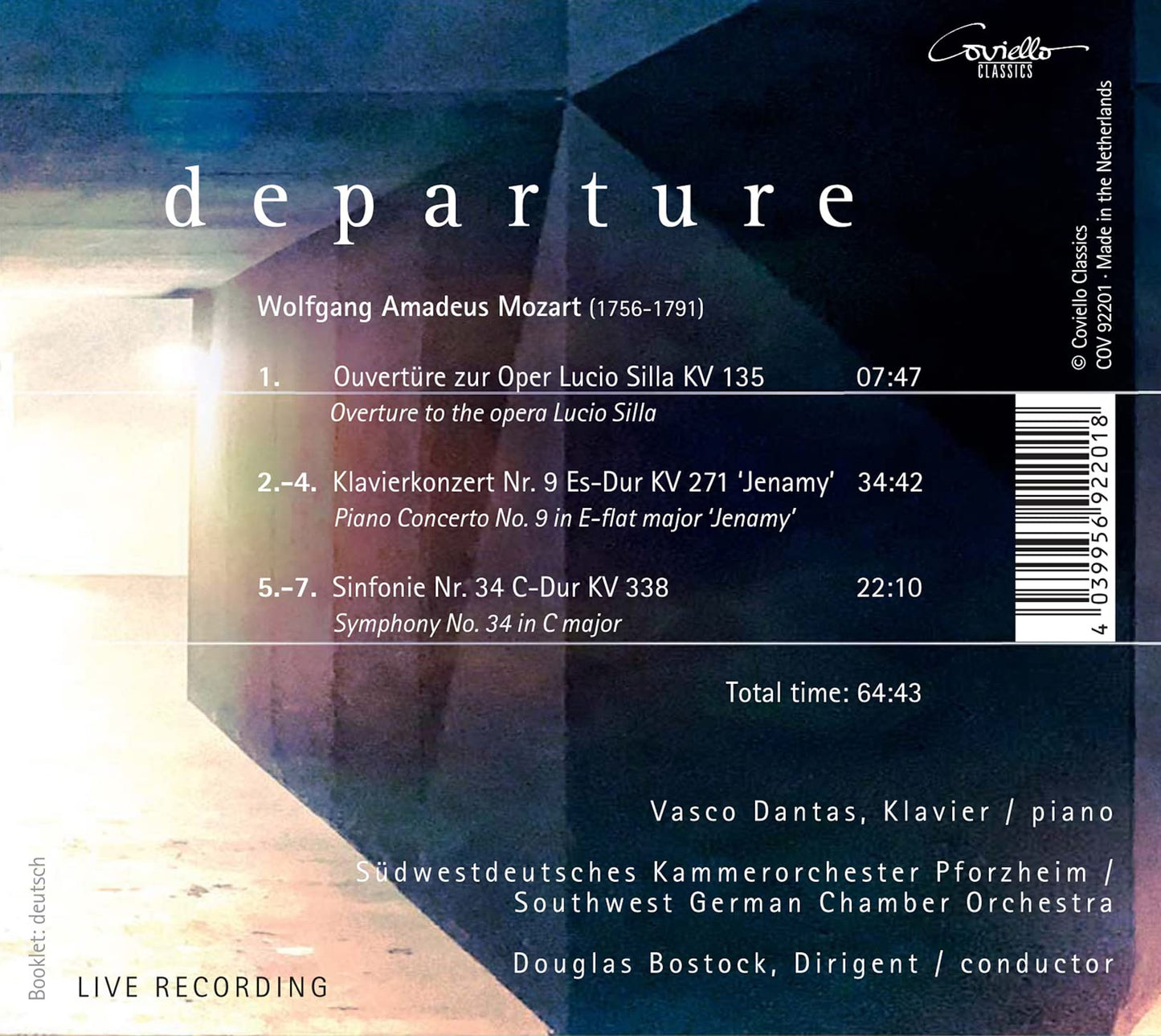 Mozart: Departure