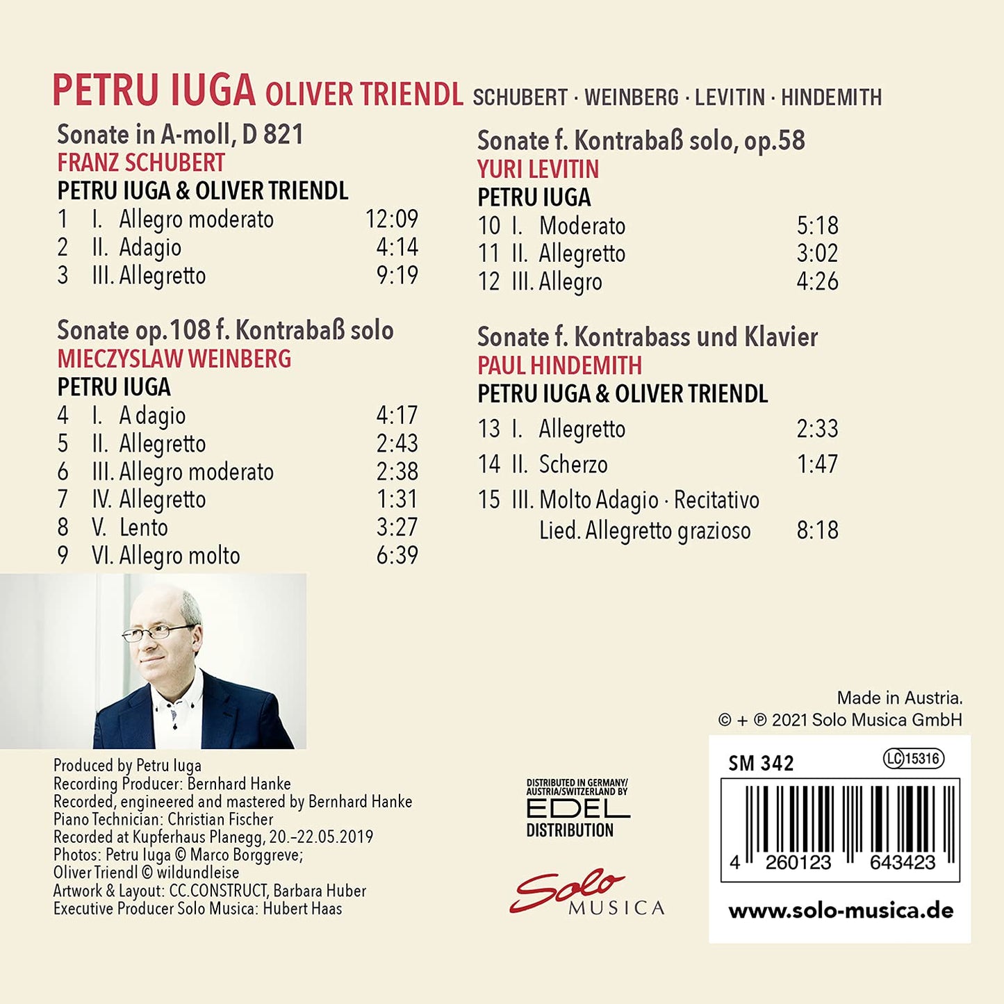 Schubert - Weinberg - Levitin - Hindemith