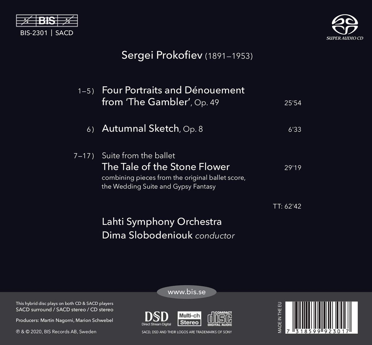 Prokofiev: Suites from The Gambler and The Tale of the Stone