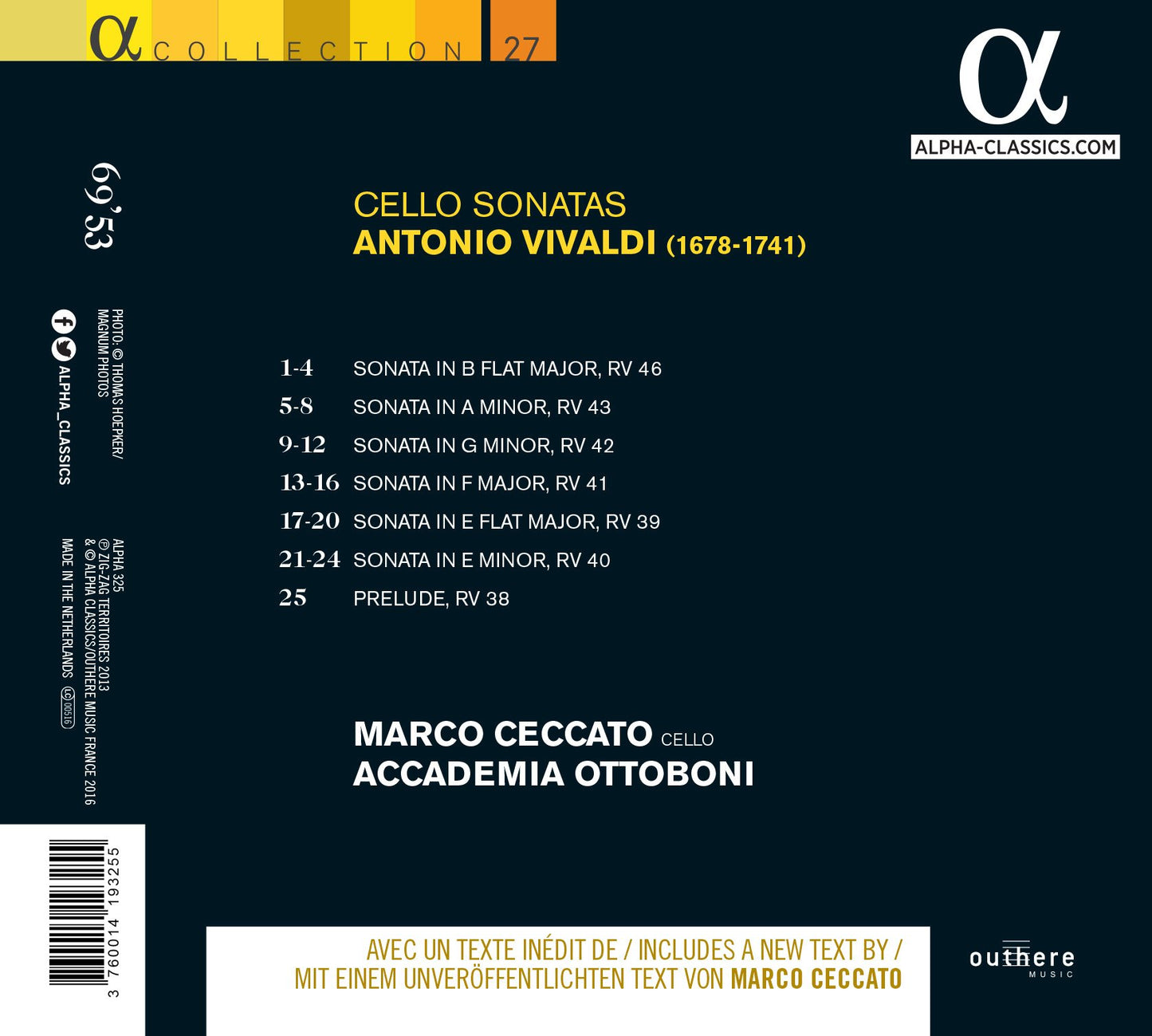 Vivaldi: Cello Sonatas