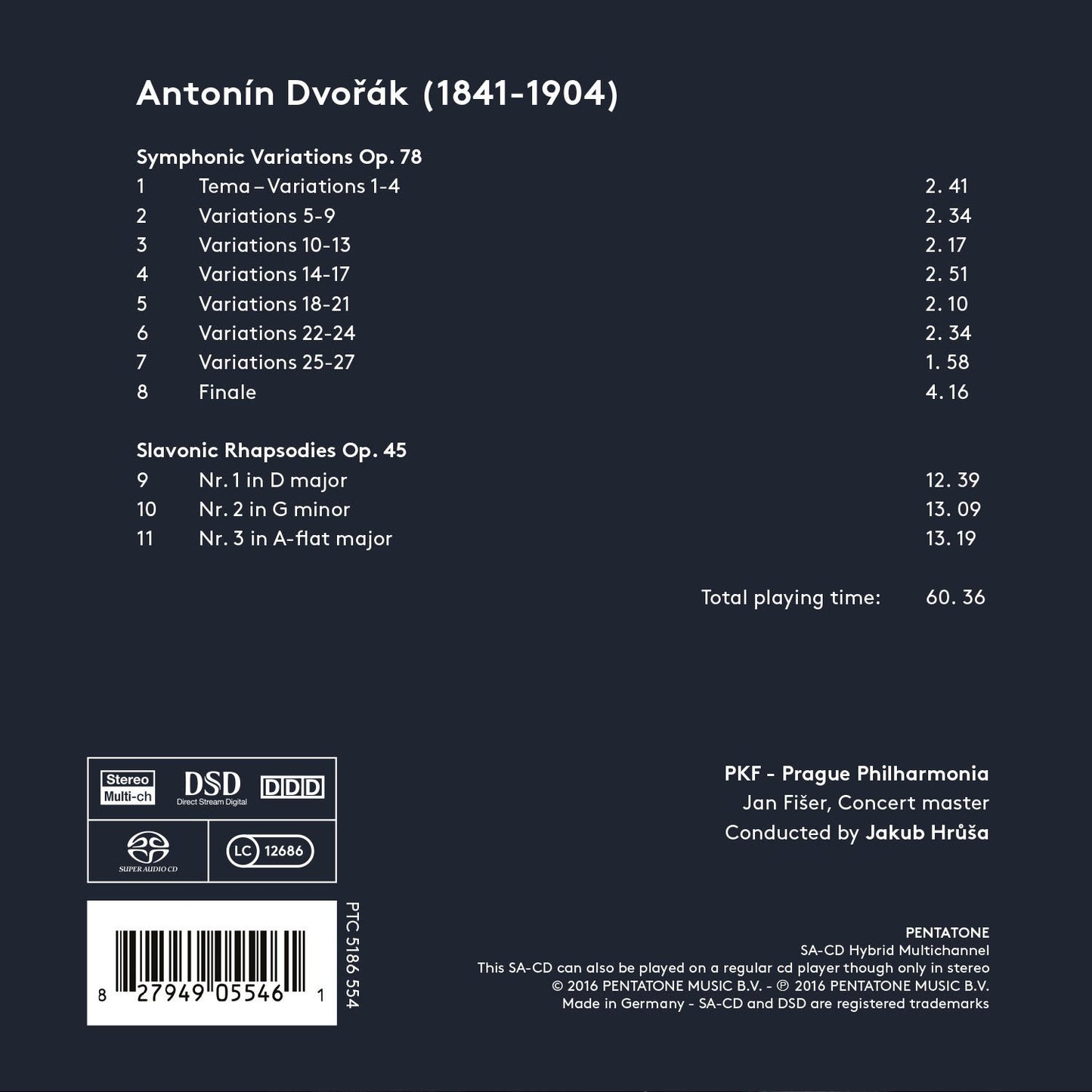 Dvorák: Symphonic Variations & Slavonic Rhapsodies
