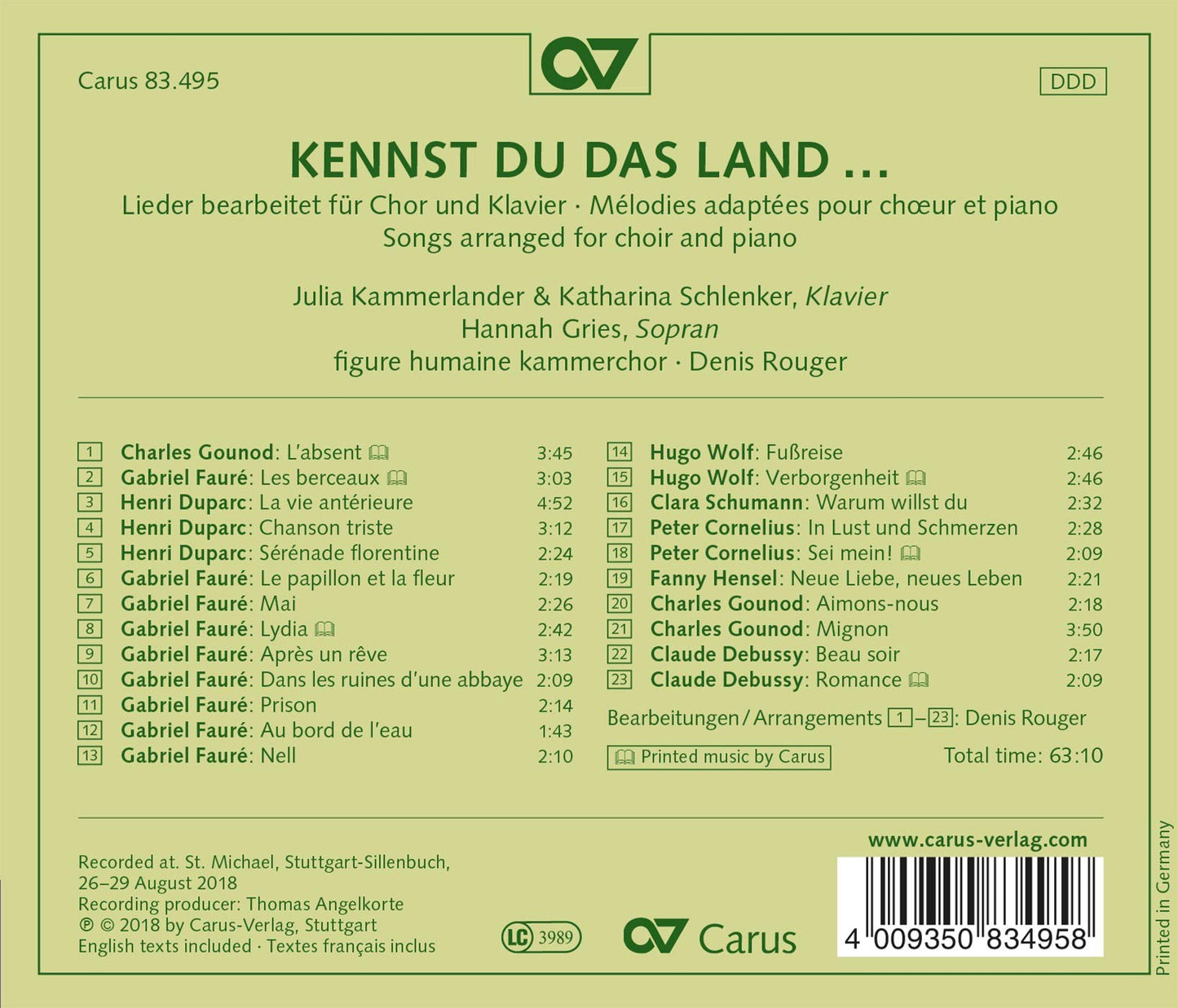 KENNST DU DAS LAND