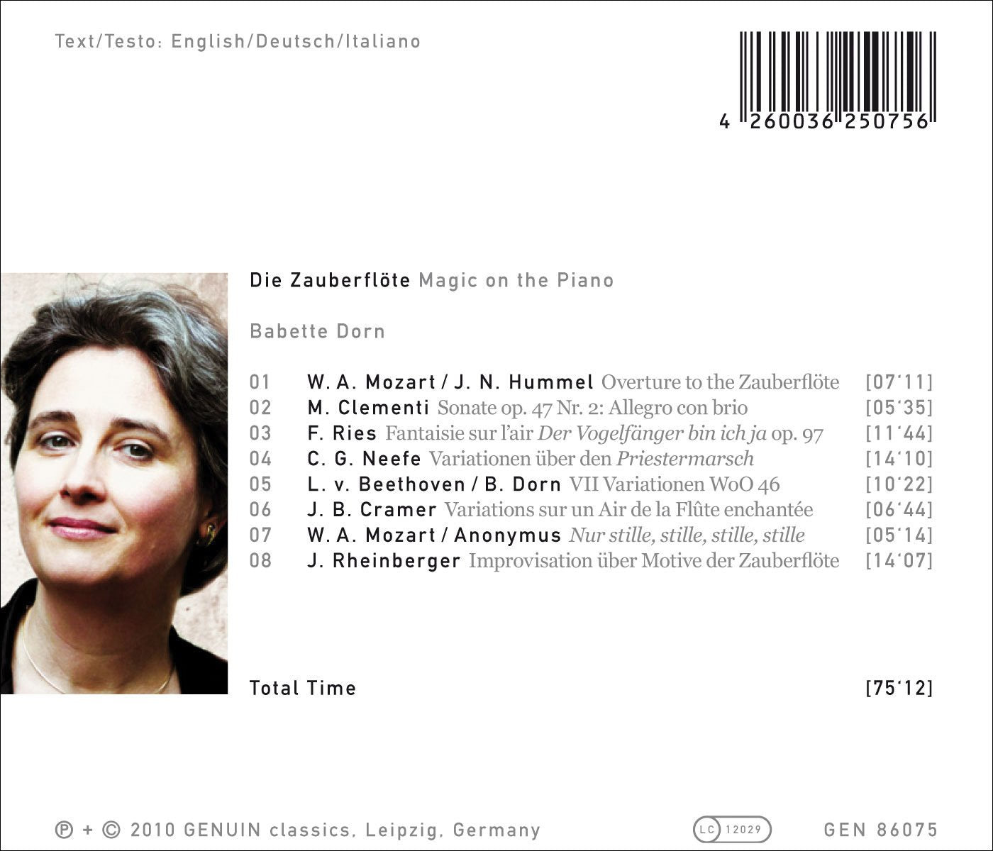 Die Zauberflöte: Magic on the Piano
