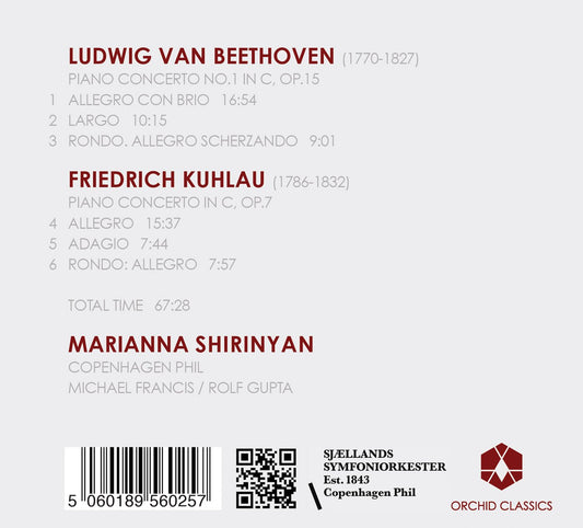 Beethoven: Piano Concerto No. 1 - Kuhlau: Piano Concerto
