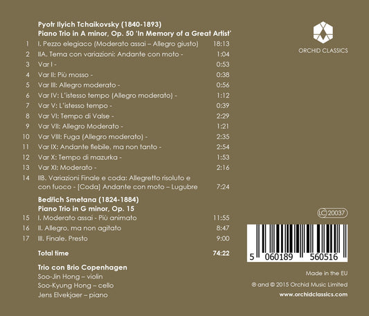 Tchaikovsky & Smetana: Piano Trios