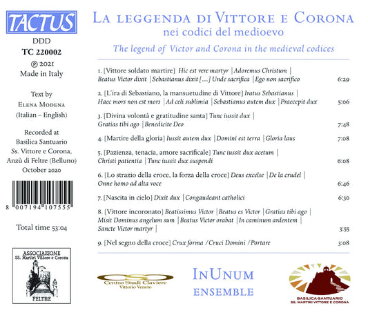 LA LEGGENDA DI VITTORE E CORON