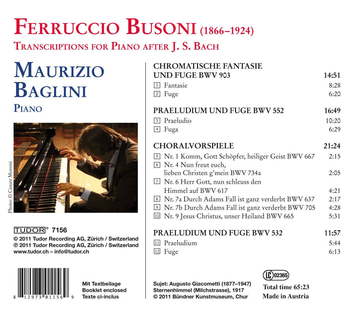 Busoni: Transcriptions for Piano after J.S. Bach, Vol. 2