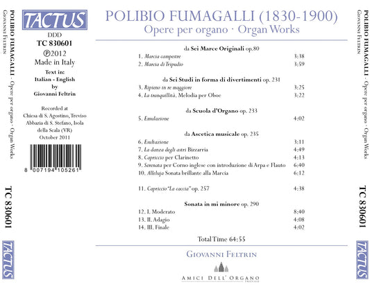 Fumagalli: Opere per organo