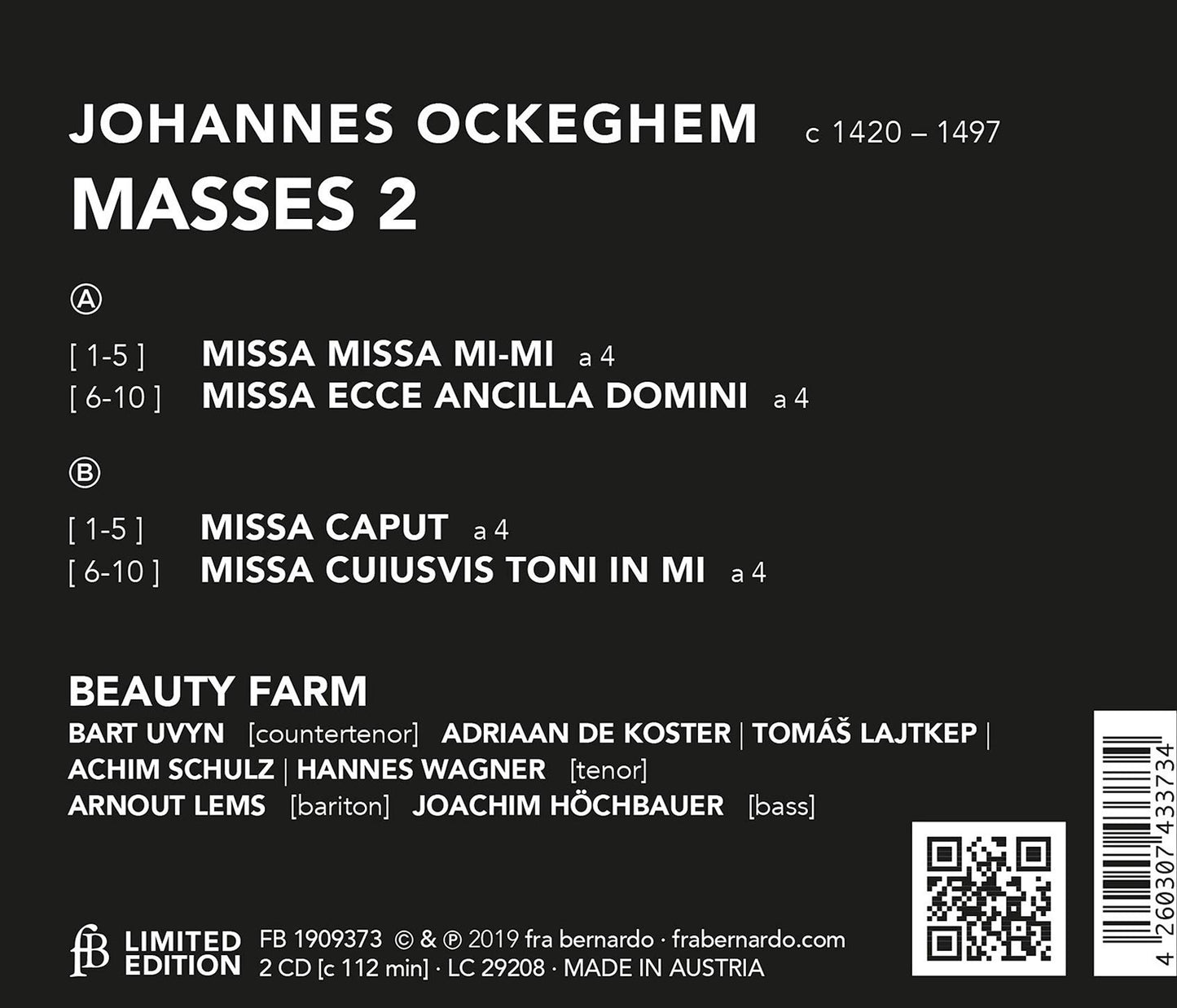Ockeghem: Masses 2