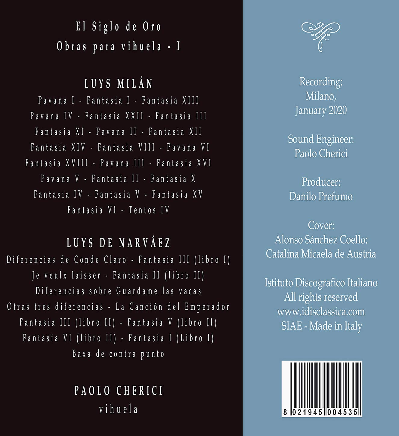 Obras para vihuela, Vol. 1 - El siglo de oro