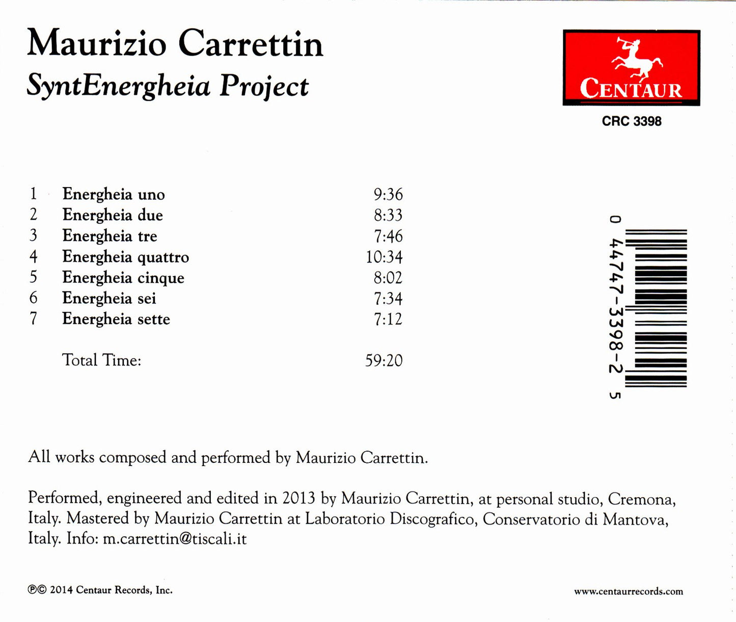 Carrettin: Syntenergheia Project