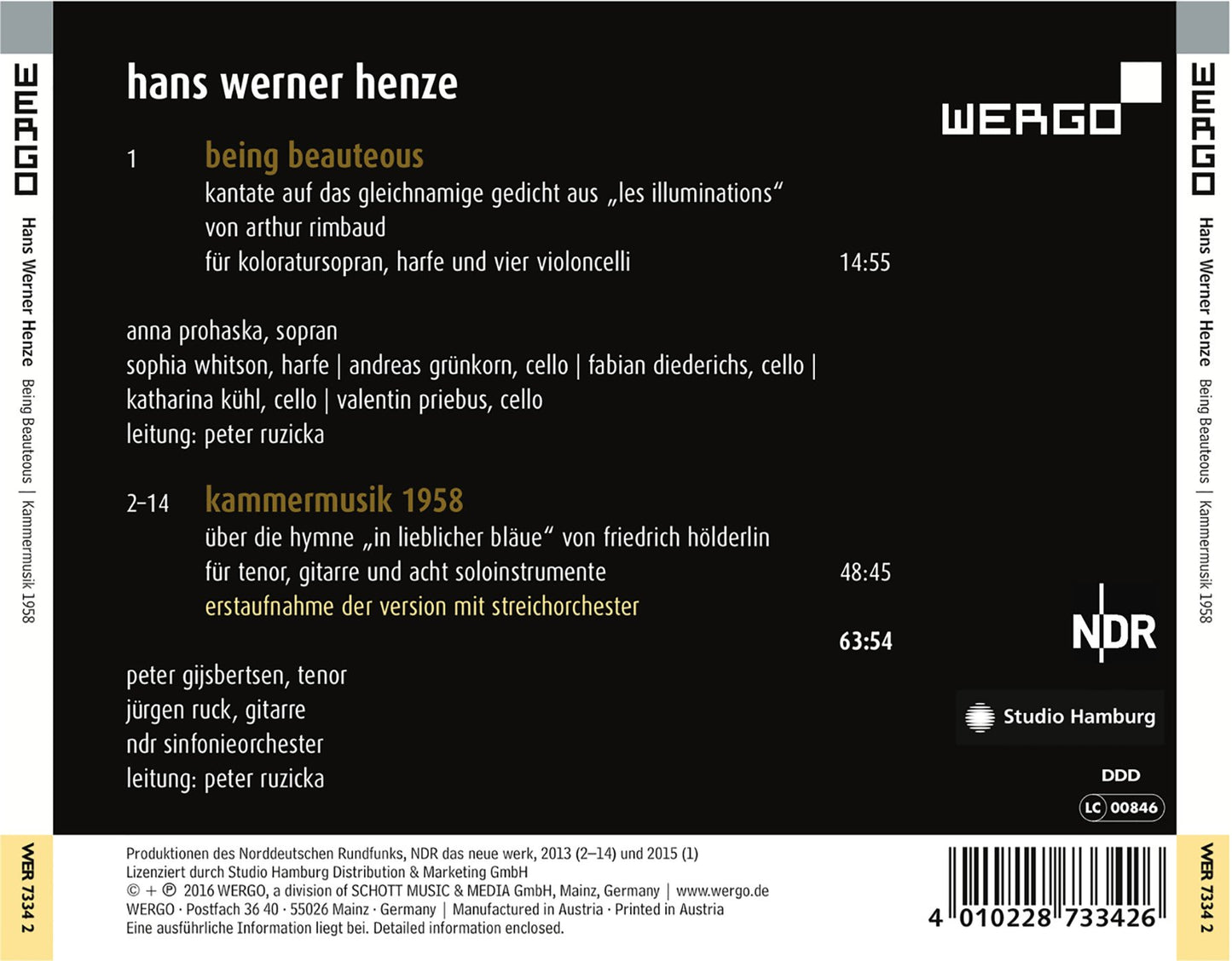 Henze: Being Beauteous - Kammermusik 1958