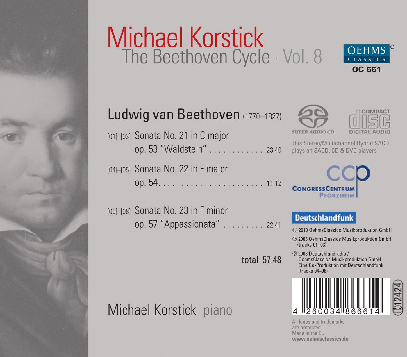The Beethoven Cycle, Vol. 8 - Piano Sonatas Opp. 53, 54, 57