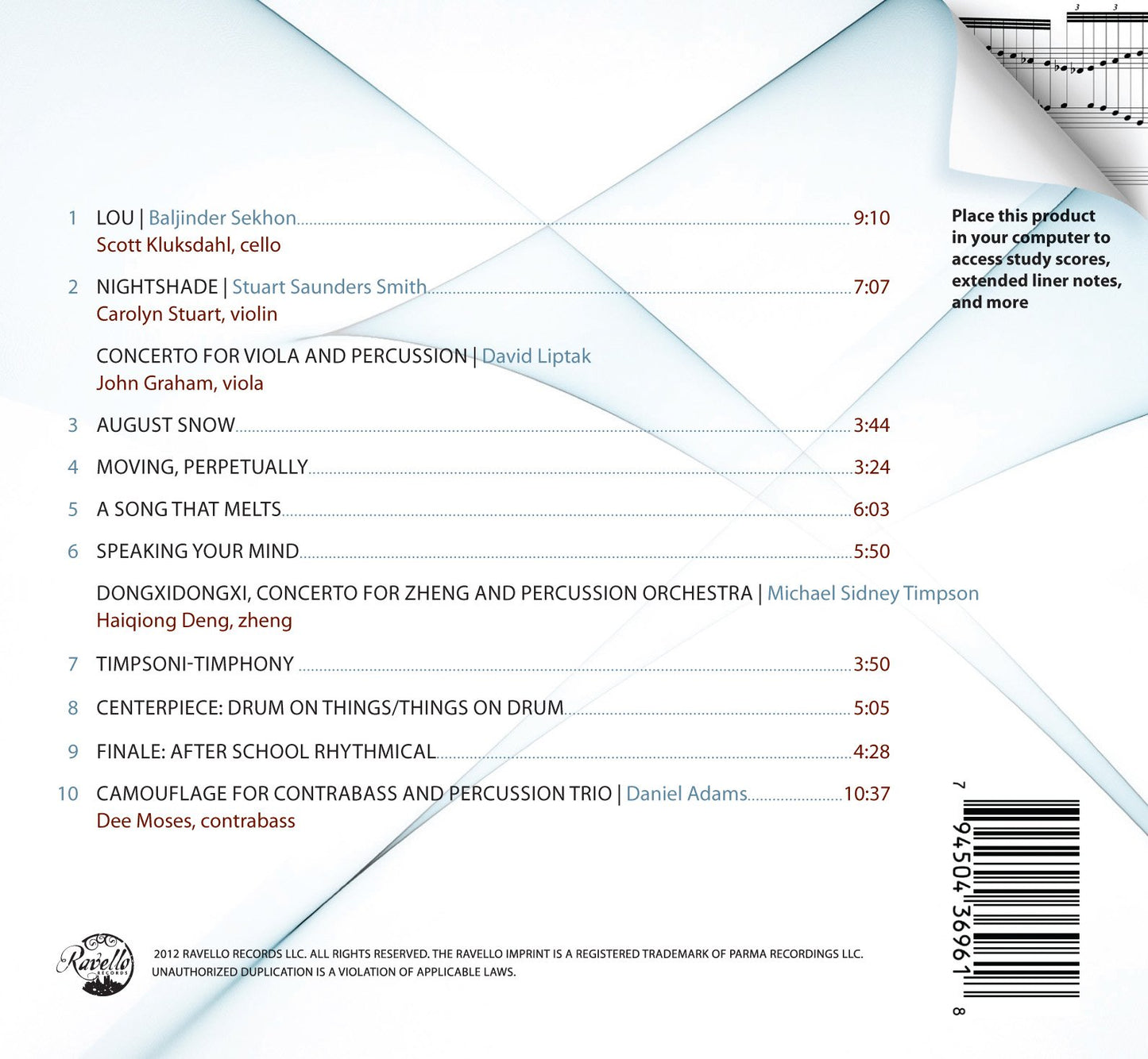 Concerti For Strings With Percussion Orchestra