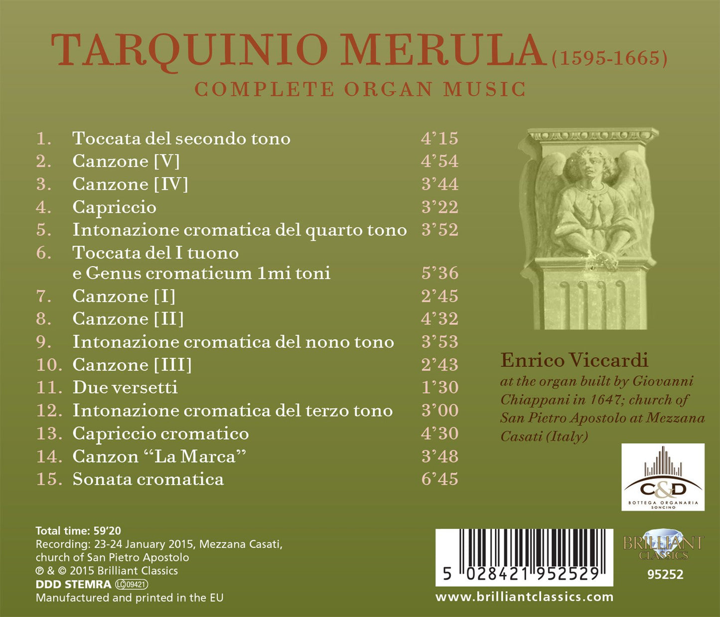 Merula: Complete Organ Music