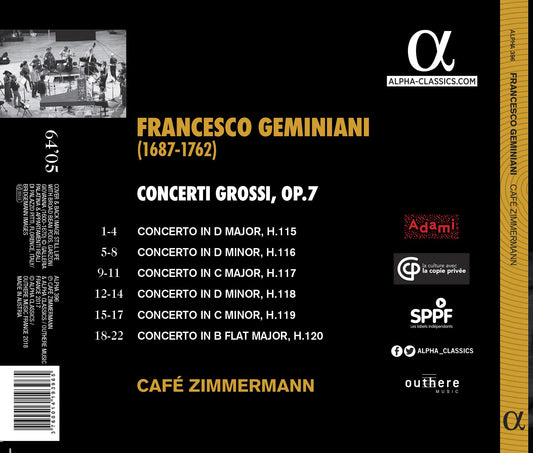 Geminian - Concerti Grossi, Op. 7
