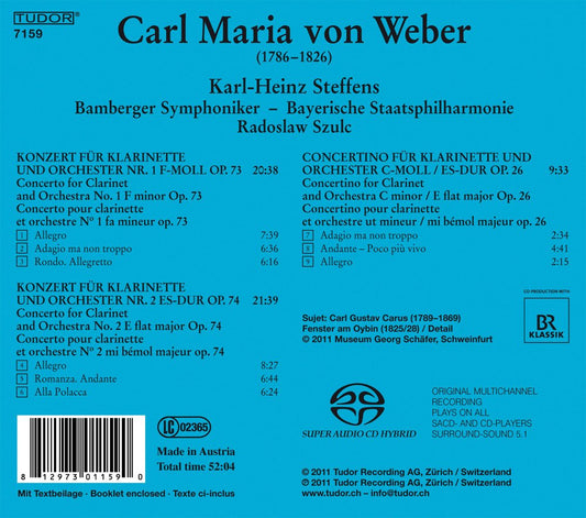 Weber: Clarinet Concertos Nos. 1 & 2 - Concertino