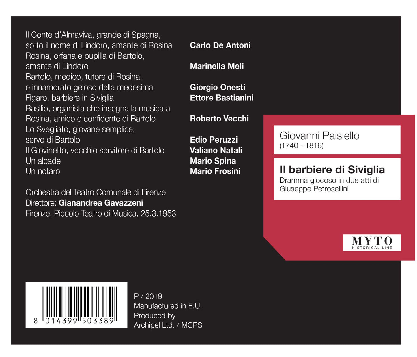 Paisiello: Il barbiere di Siviglia