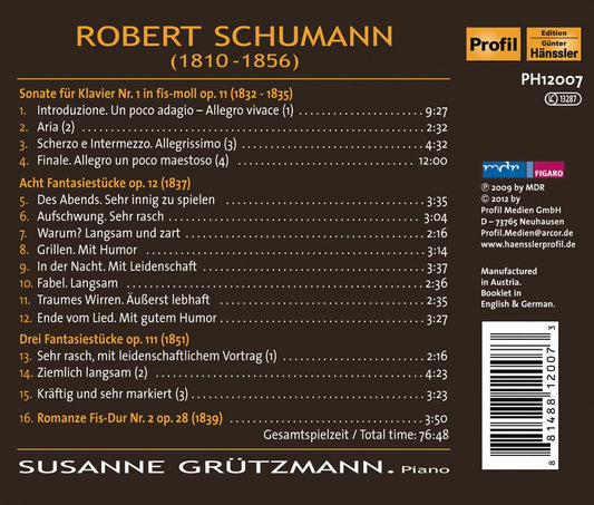 Schumann: Piano Sonata No. 1 - Fantasiestücke, Op. 12 - 3 Fa