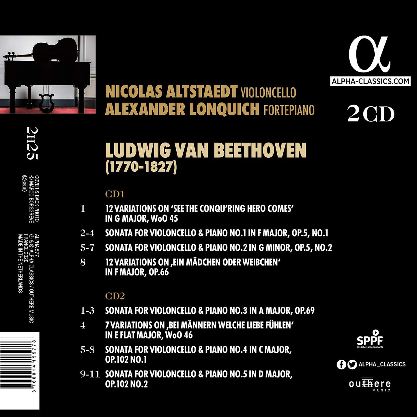 Beethoven: Complete Works for Piano and Violoncello