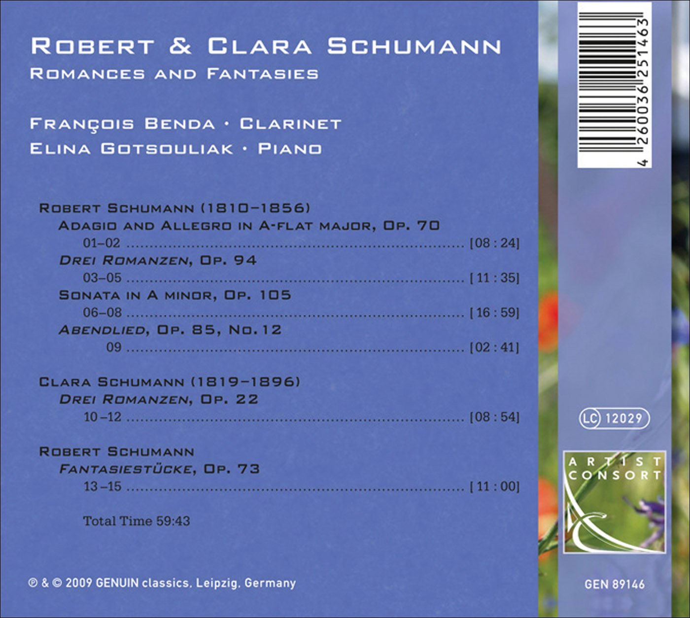 Schumann, Robert / Schumann, Clara: Romances and Fantasies