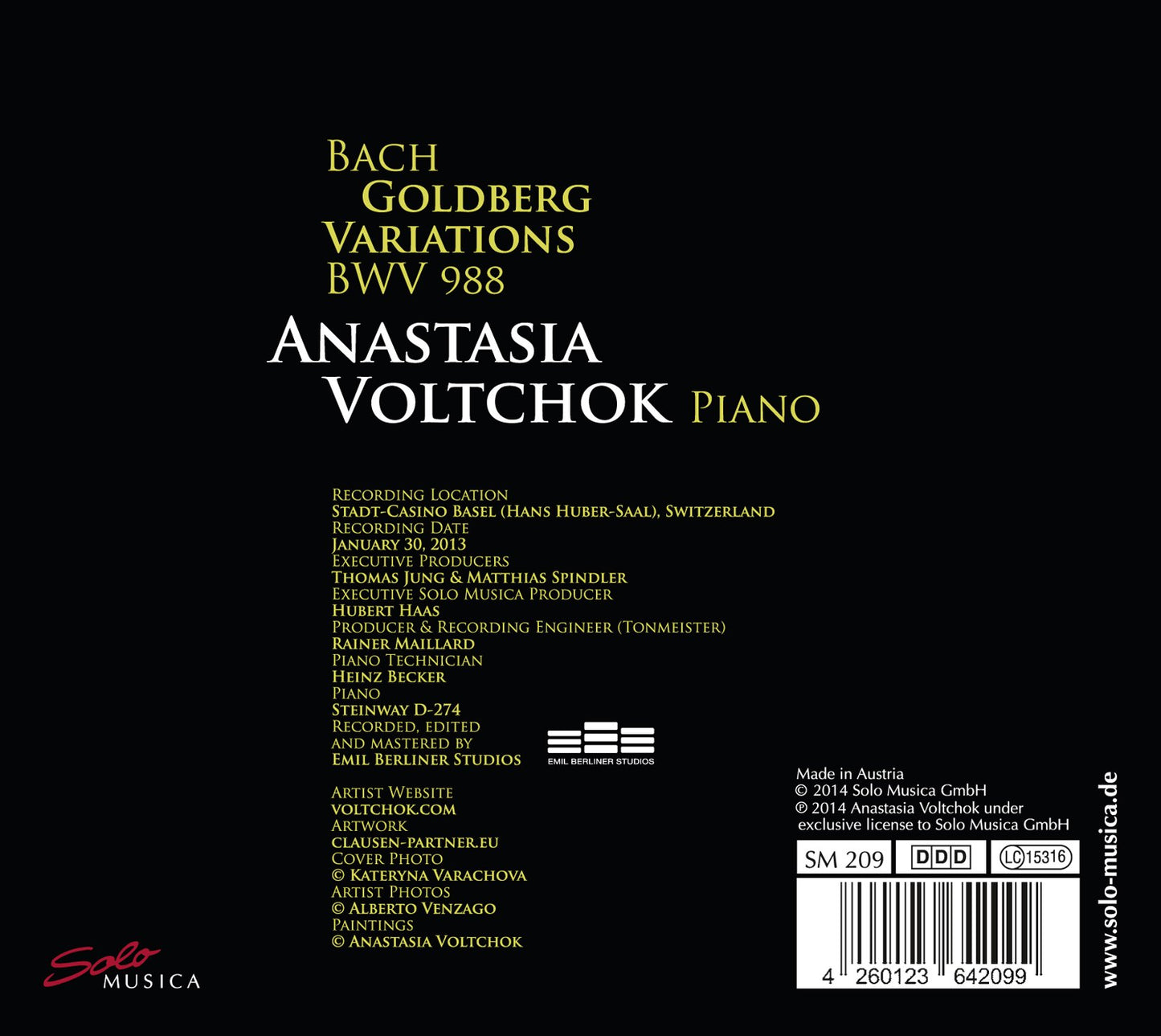 Bach: Goldberg Variations, BWV 988