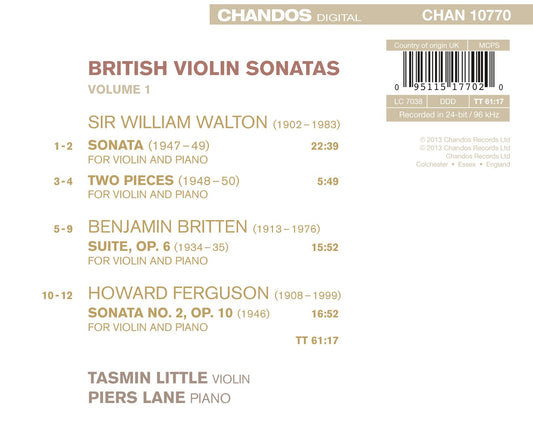 British Violin Sonatas, Vol. 1