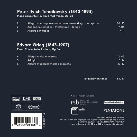 Tchaikovsky & Grieg: Piano Concertos