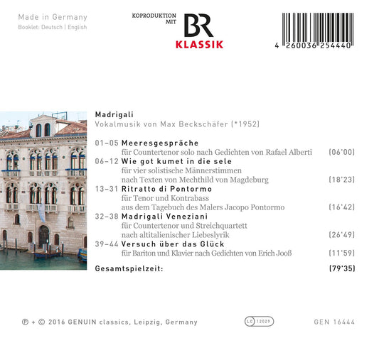 Madrigali: Vokalmusik von Max Beckschäfer