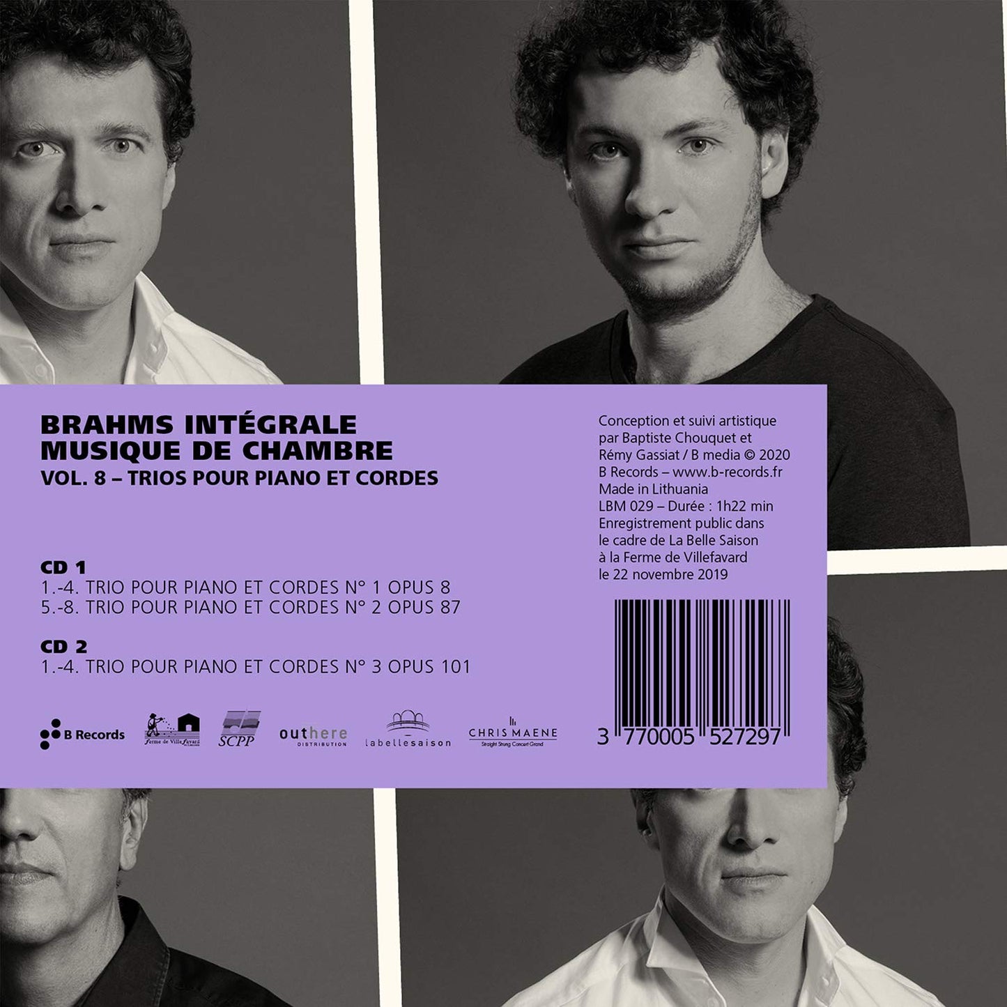 Brahms: Trios pour piano et cordes (Intégrale musique de cha