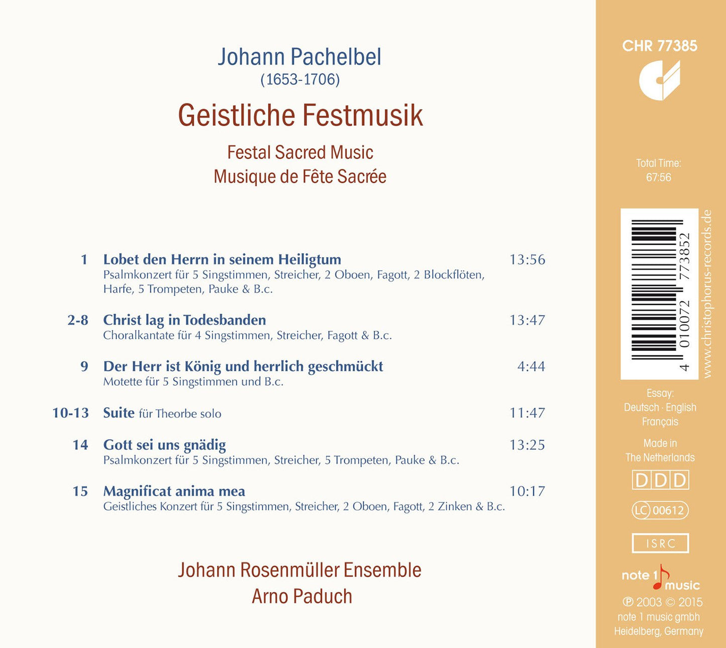 FESTAL SACRED MUSIC