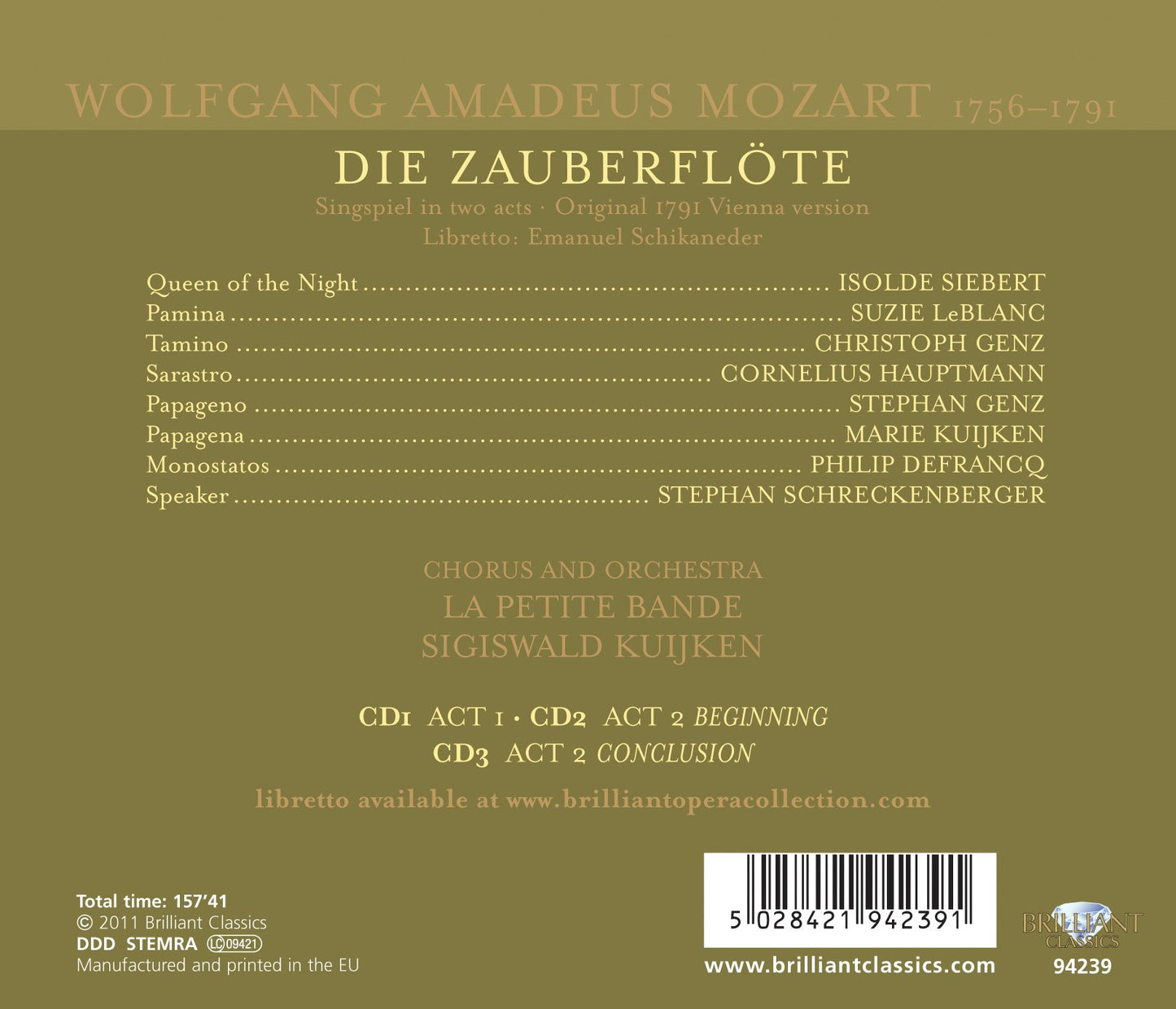 Mozart: Die Zauberflöte
