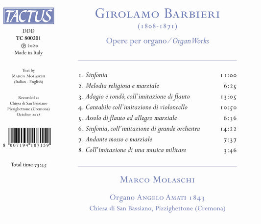 Barbieri: Organ Works