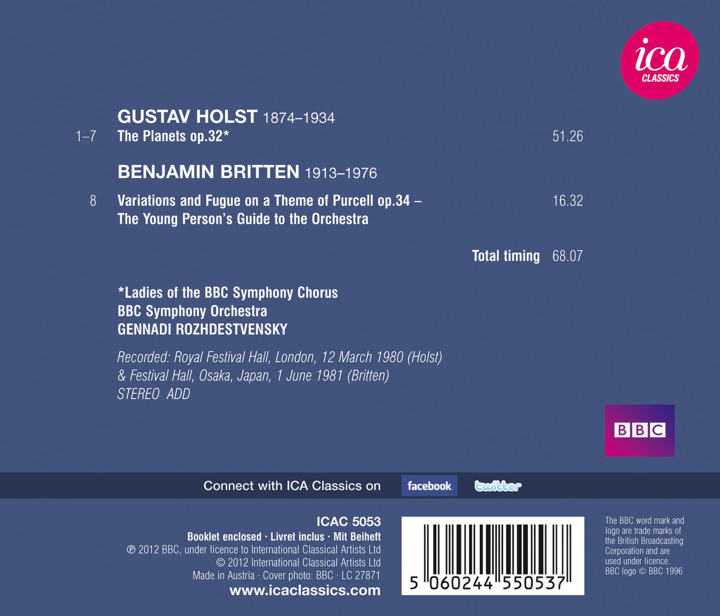 Holst: The Planets - Britten: The Young Person's Guide to th